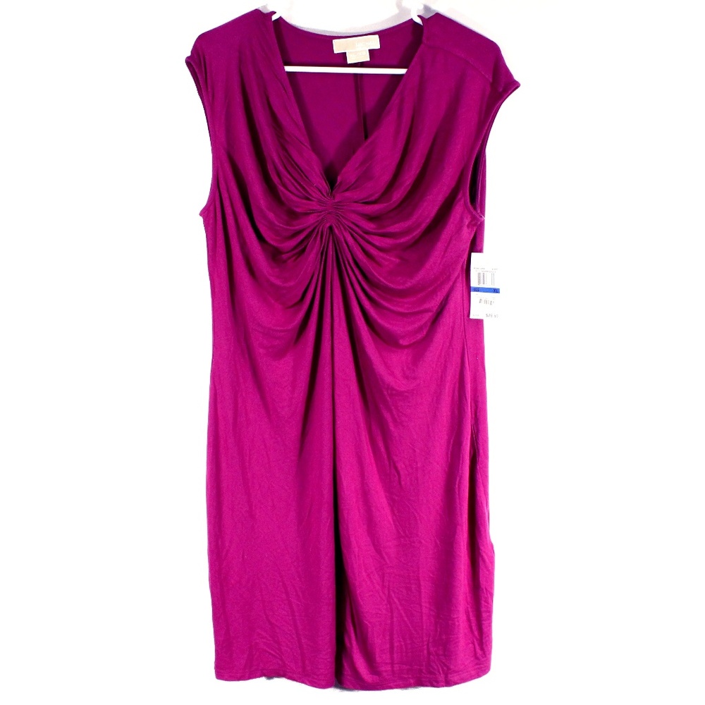 Berry Magenta Women's Knit Sleeveless Dress